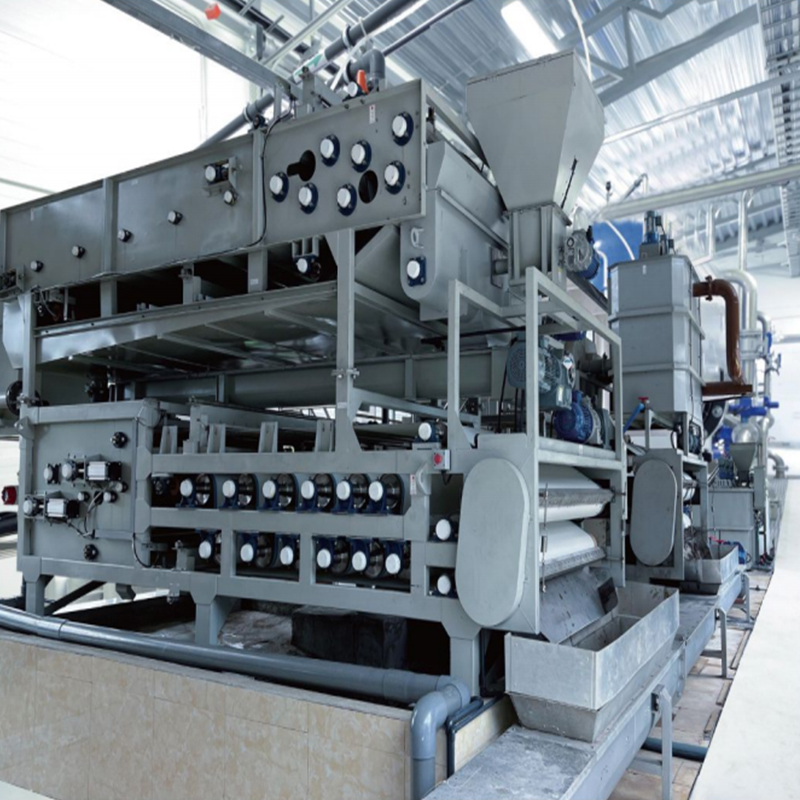Máquina de desagüe de lodos tipo cinturón seco alto